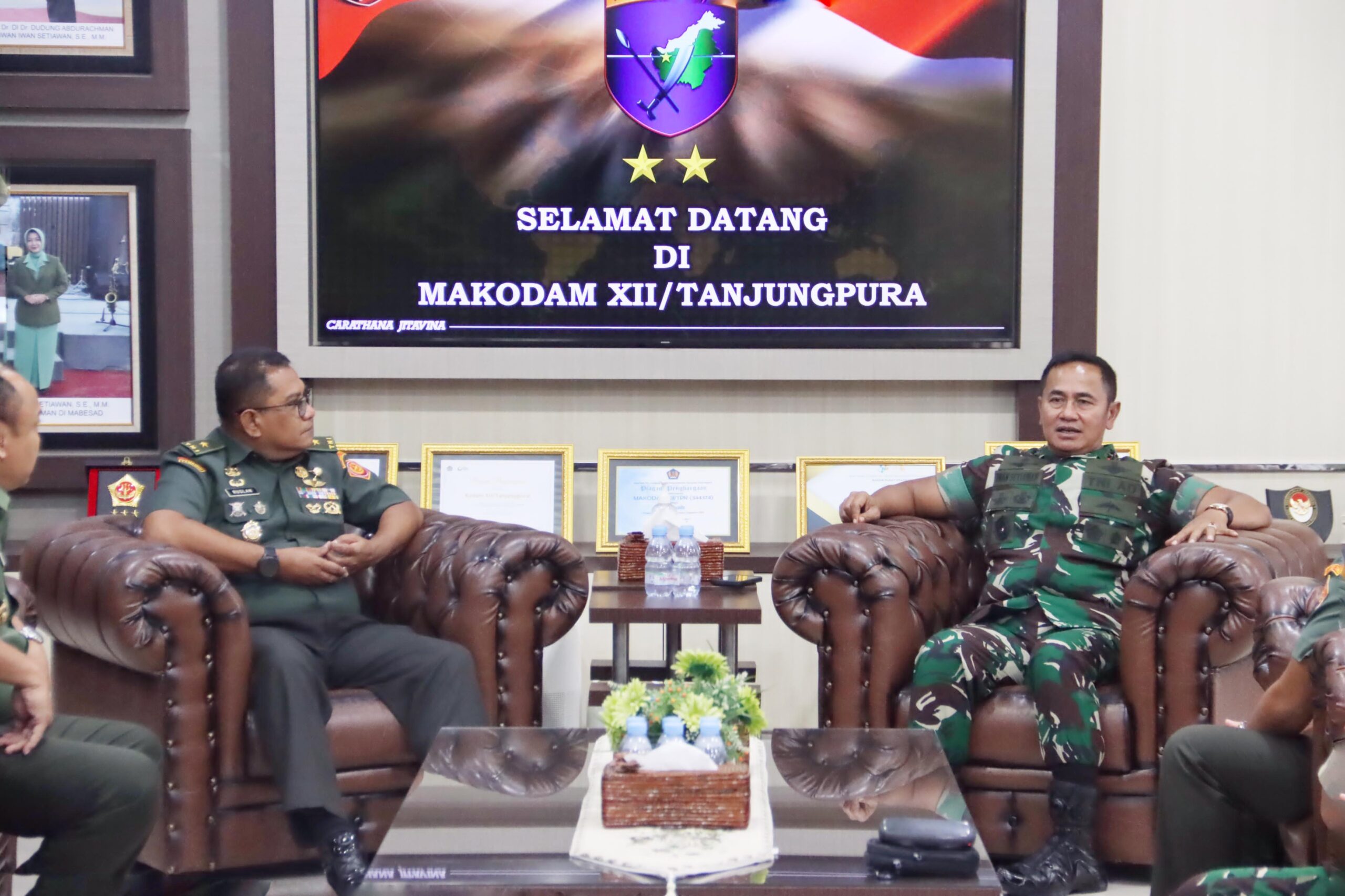 Pangdam Tanjungpura Terima Kunjungan Tim Puldata Sahli Panglima TNI