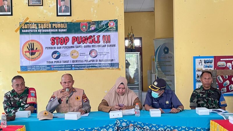 Satbinmas Polres Kobar Lakukan Sosialisasi Sapu Bersih Pungutan Liar Pungli