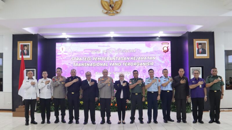 Irdam XII/Tpr Jadi Narasumber FGD Strategi Pemberantasan Kejahatan Transnasional yang Terorganisir