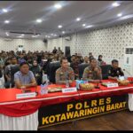 Kapolres Kobar Beserta PJU, Ikuti Kegiatan Penandatanganan Berita Acara Dan Sidang Pembobotan Nilai Akademik Dan Psikologi Casis Polri T.A. 2024