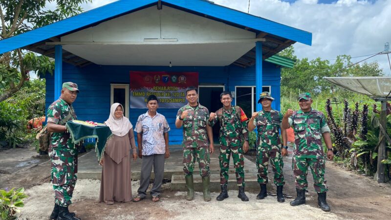 Danrem 102/Pjg Cek Lokasi Hasil TMMD ke 120