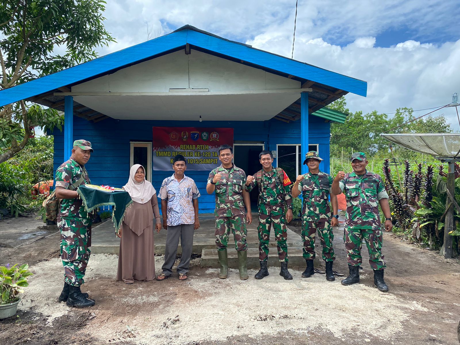 Danrem 102/Pjg Cek Lokasi Hasil TMMD ke 120