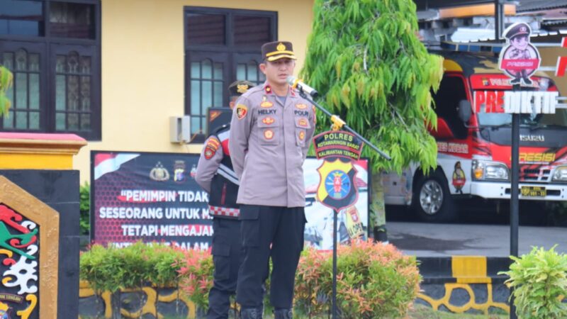 Wakapolres Kobar Berikan Amanat Penting Kepada Personel Polres Kobar