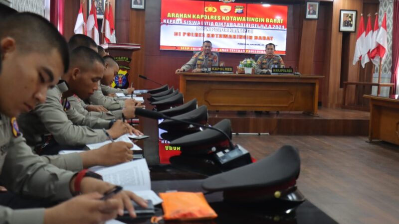 Kapolres Kobar Berikan Arahan Penting Kepada Siswa Latja Polri