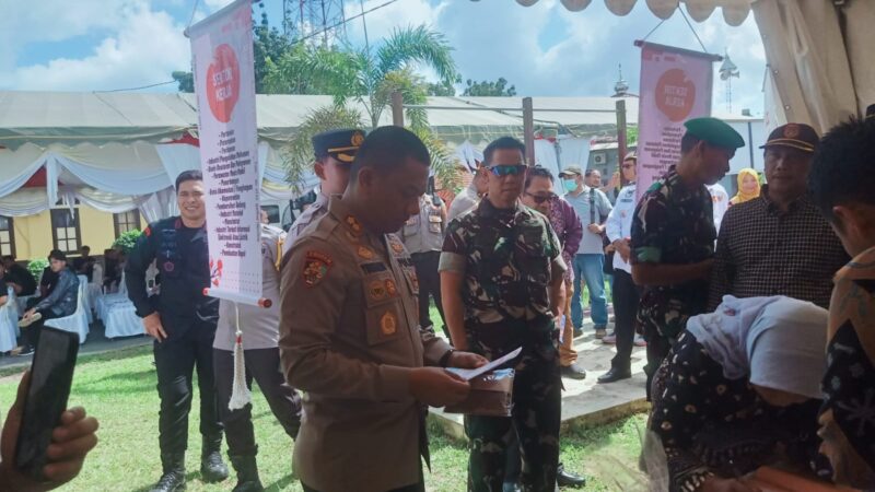 Kapolres Kobar Beserta Unsur FKPD Resmikan Job Fair Presisi