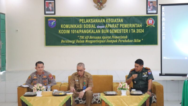 Wakapolres Kobar Hadiri Komunikasi Sosial Terkait Perubahan Iklim Di Kodim