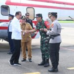 Pangdam XII/Tpr Bersama Kapolda Kalteng Dampingi Kunjungan Kerja Presiden RI Ir.H.Joko Widodo