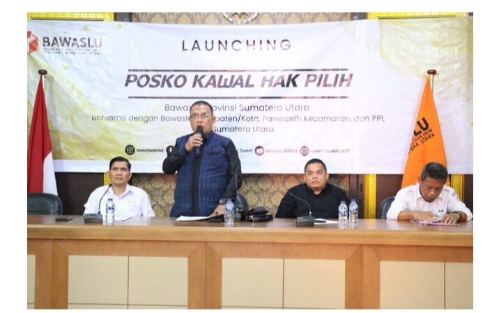 PASTIKAN DATA YANG DIHASILKAN DATA YANG AKURAT, BAWASLU SUMUT LAUNCHING POSKO KAWAL HAK PILIH