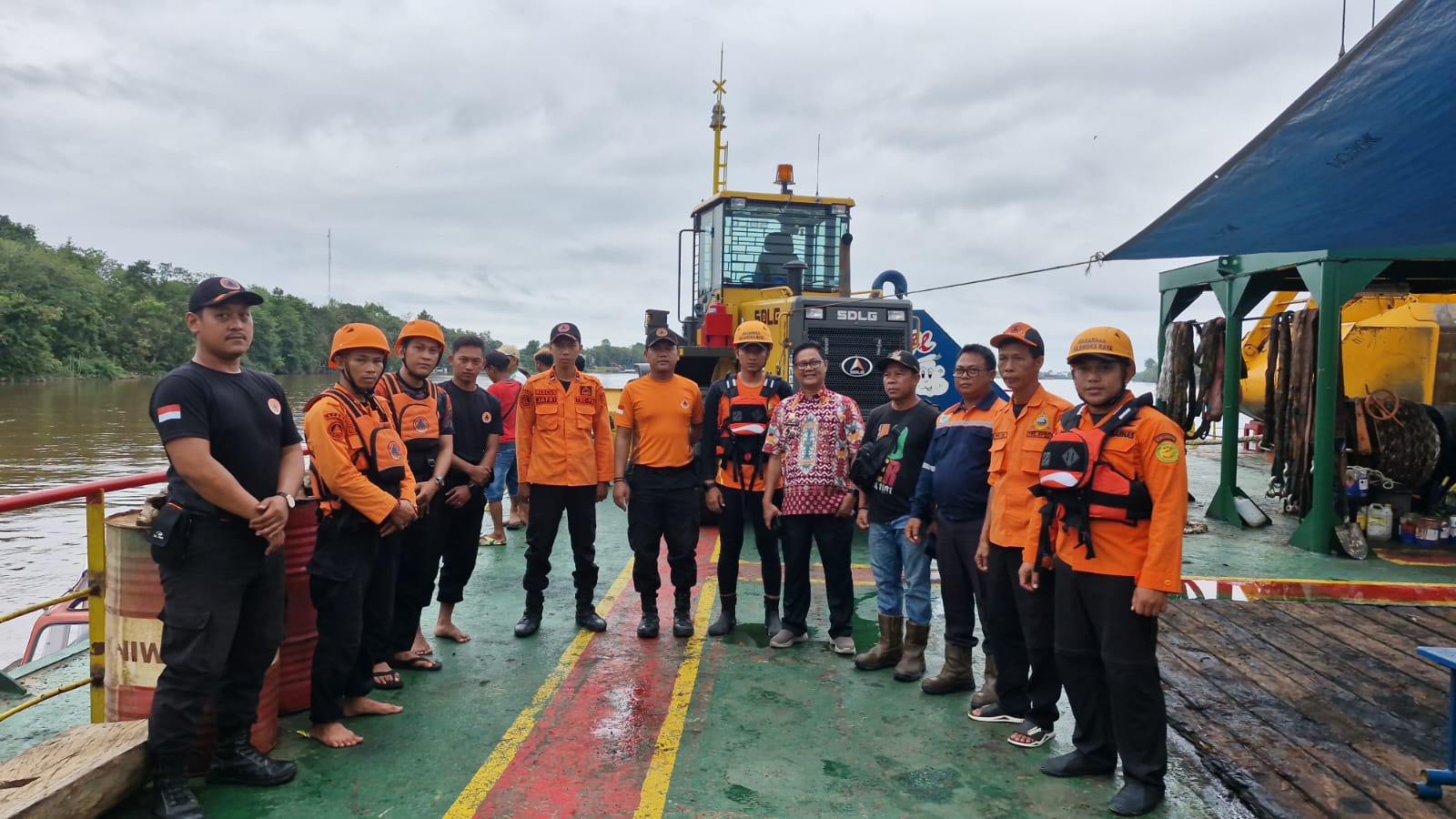 Lagi, Seorang Pemuda Tenggelam di Sungai Barito, Tim SAR Gabungan Lakukan pencarian.