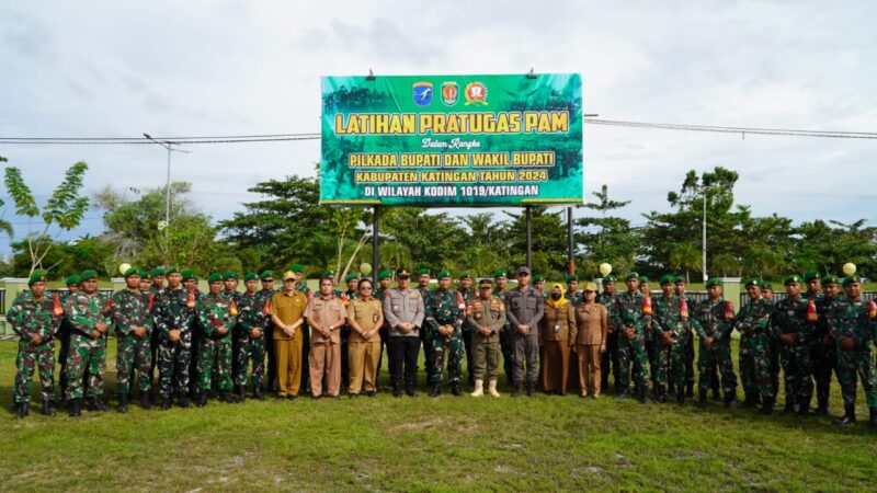 Kodim 1019/Ktg Gelar Apel Kesiapan Pengamanan Pemilihan Kepala Daerah dan Wakil Kepala Daerah Tahun 2024