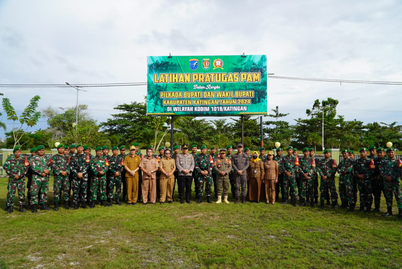 Kodim 1019/Ktg Gelar Apel Kesiapan Pengamanan Pemilihan Kepala Daerah dan Wakil Kepala Daerah Tahun 2024