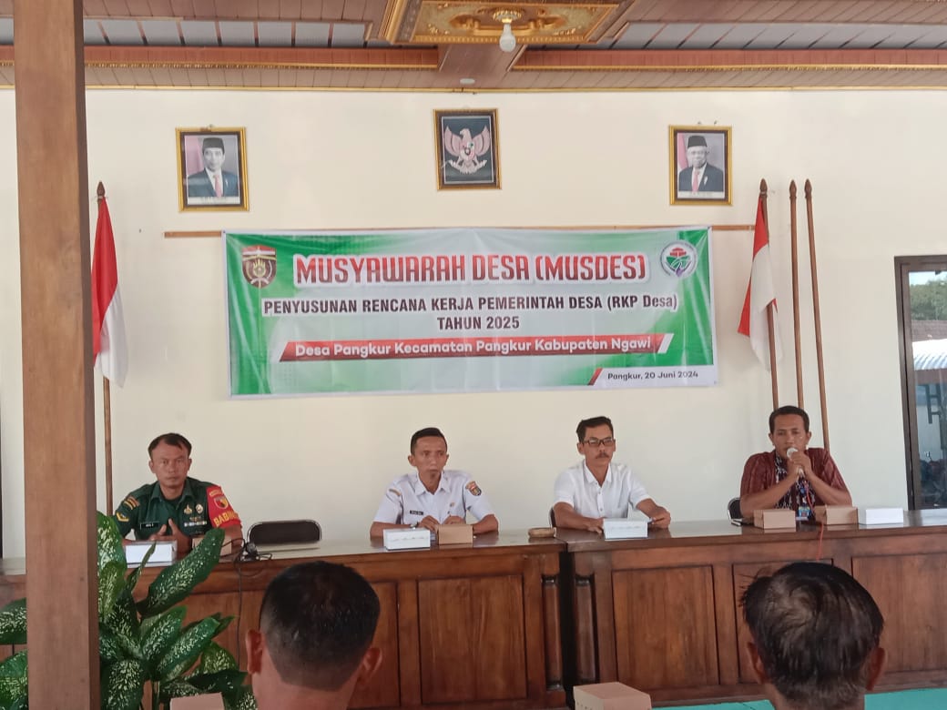 “MUSDES” Desa Pangkur Kabupaten Ngawi Penyusunan RKPDesa Tahun Anggaran 2025