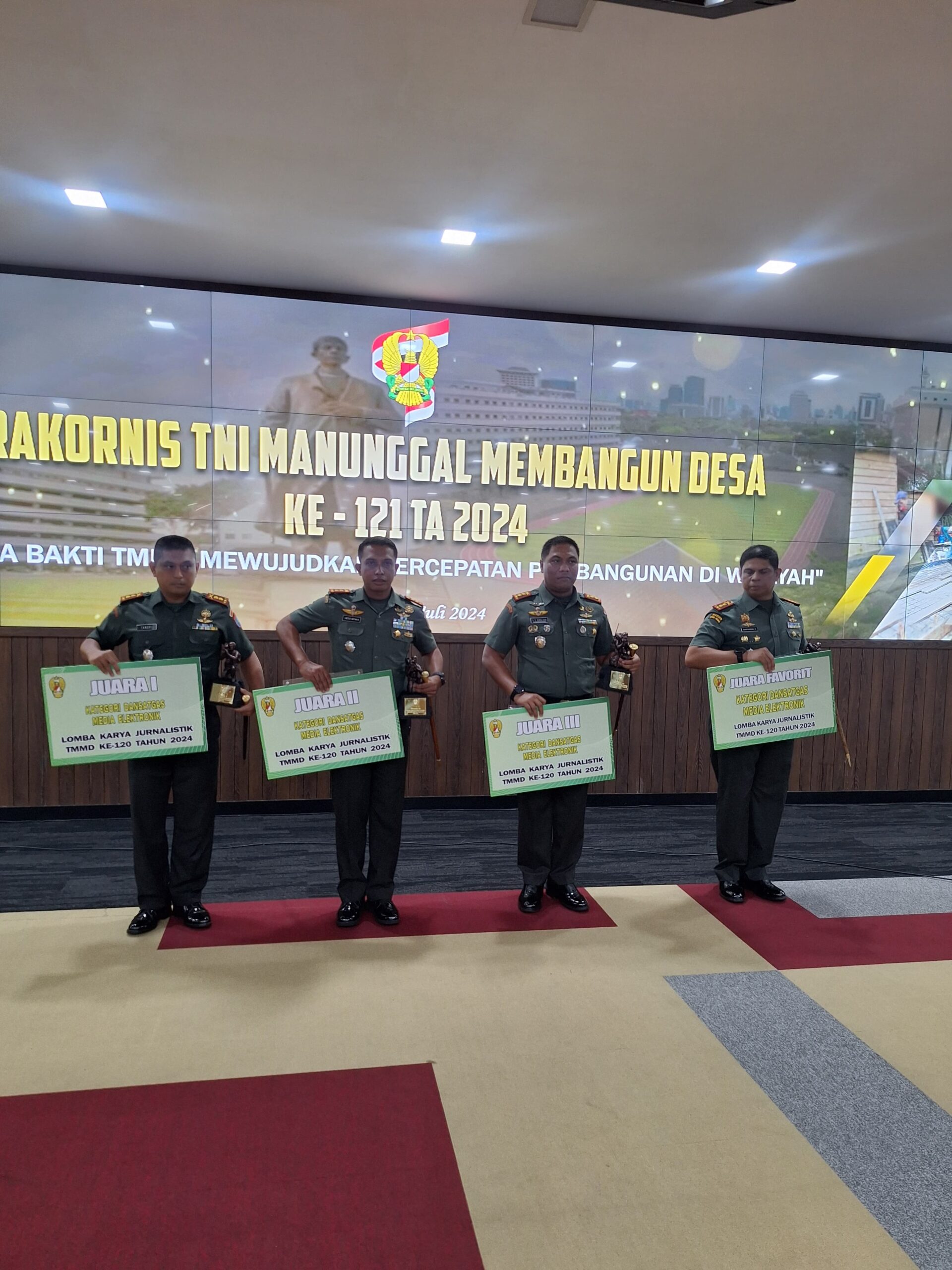 Kodim 1015/Sampit Raih Juara Pertama Lomba Jurnalistik Tingkat Nasional