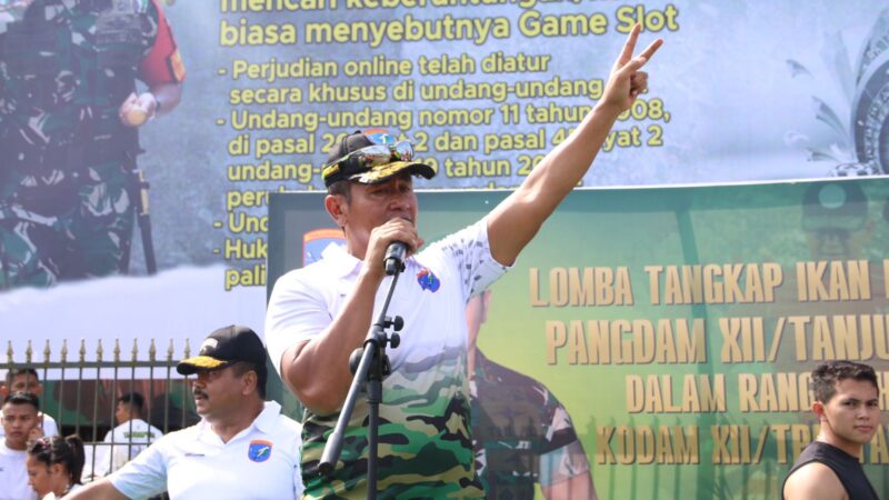 Keseruan Lomba Tangkap Ikan Bersama Pangdam XII/Tpr, Meriahkan Peringatan Hari Ulang Tahun Satuan