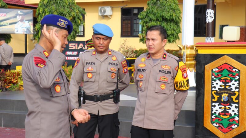 Wakapolres Kobar Cek Langsung Kegiatan Apel Fungsi