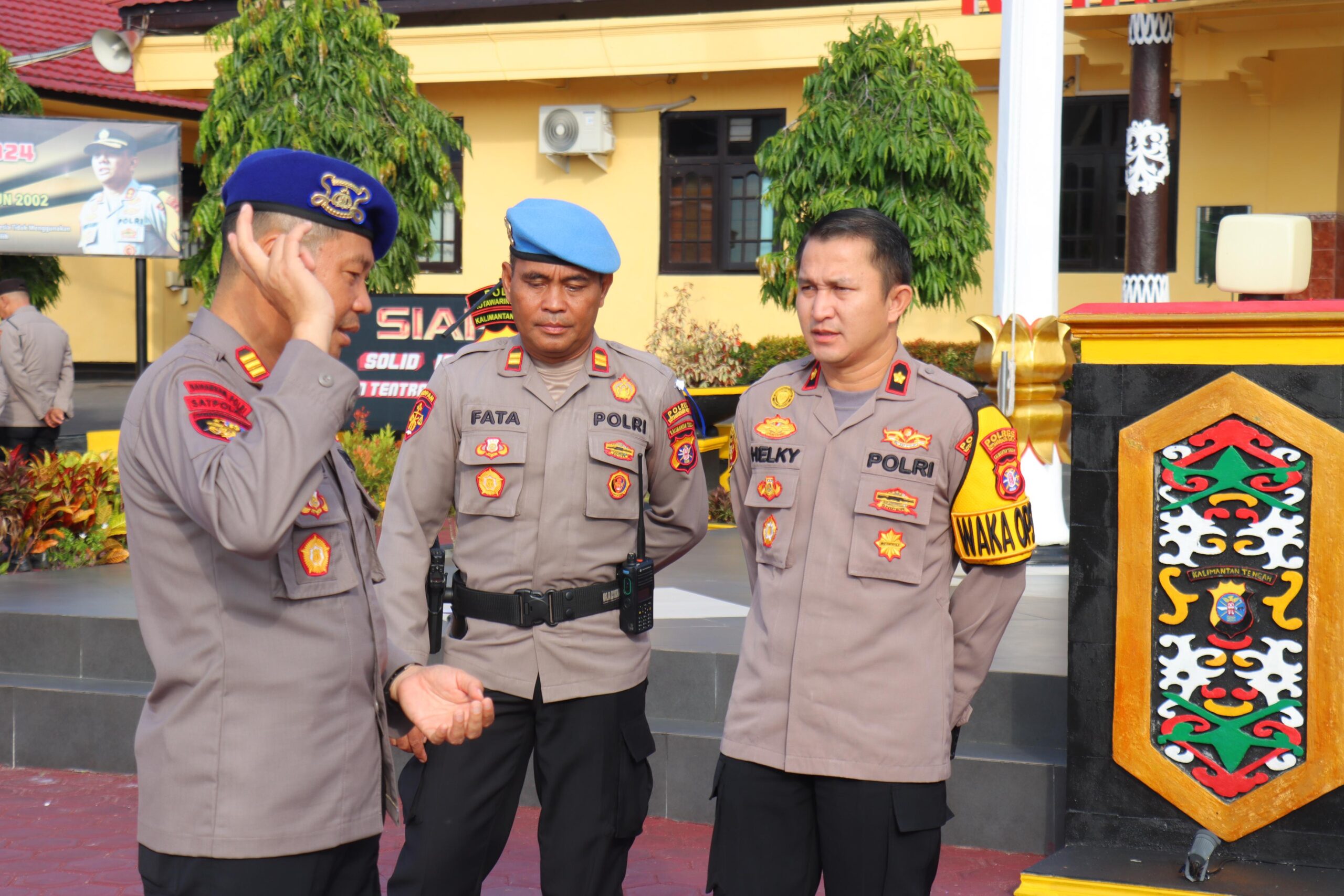 Wakapolres Kobar Cek Langsung Kegiatan Apel Fungsi