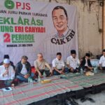 Jukir Surabaya Deklarasi Dukung Eri Cahyadi di Pilwali 2024.