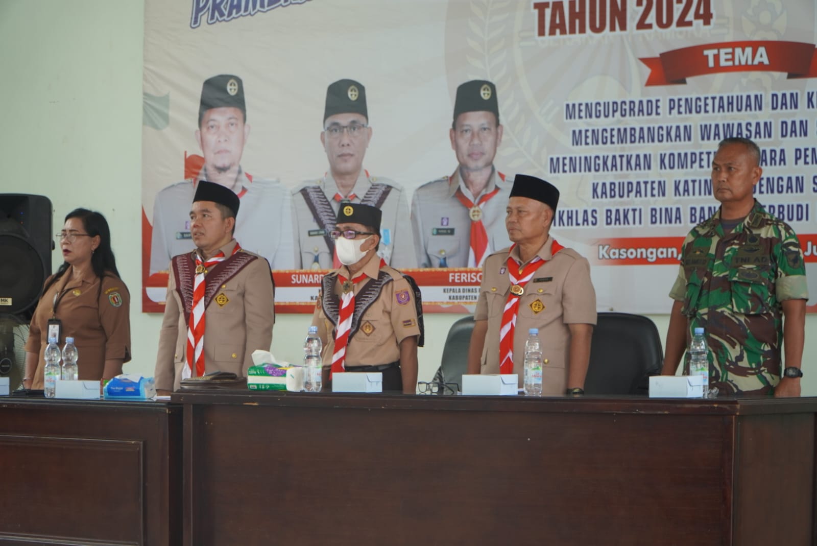 Dandim 1019/Katingan Buka Kegiatan Kursus Pembina Pramuka Mahir Tingkat Lanjutan (KML) Golongan Penggalang Tahun 2024