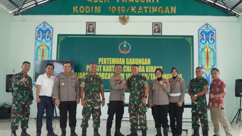 Jalin Sinergitas TNI-Polri, Dandim 1019/Ktg Terima Kunjungan Kapolres Katingan yang Baru