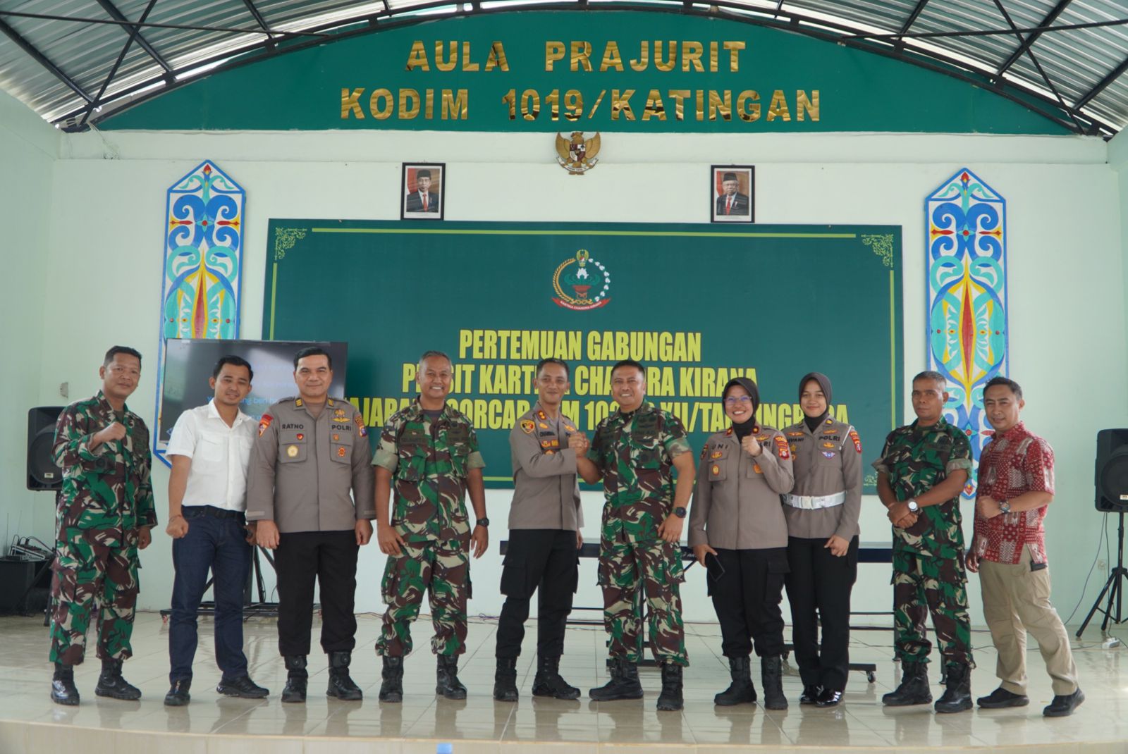 Jalin Sinergitas TNI-Polri, Dandim 1019/Ktg Terima Kunjungan Kapolres Katingan yang Baru