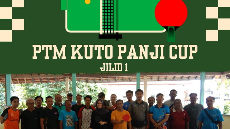 Meriahkan HUT RI ke-79, PTM Kelurahan Kuto Panji Kecamatan Belinyu Kabupaten Bangka Gelar Turnamen Tenis Meja