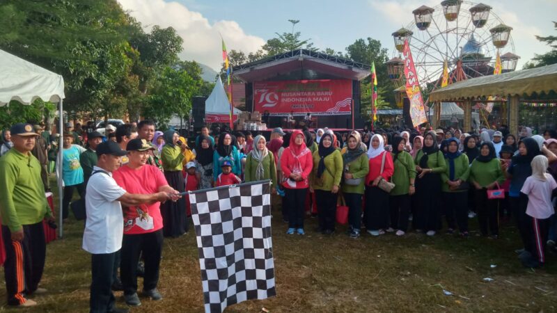 BANJIR HADIAH, PEMDES BANTENGAN TULUNGAGUNG SUKSES GELAR JALAN SEHAT