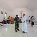 Satgas Pamtas RI-Malaysia Hadiri Peresmian Gereja Katolik Santo Stepanus