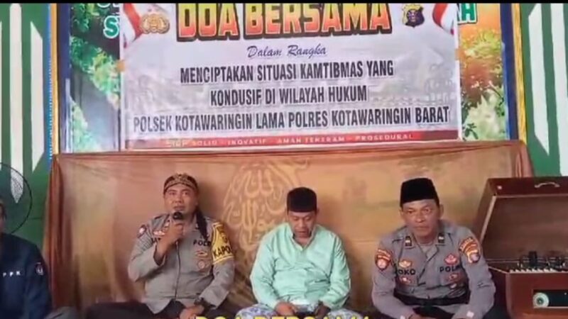 DOA BERSAMA DALAM MENCIPTAKAN SITUASI KAMTIBMAS YANG KONDUSIF DI WILAYAH HUKUM POLSEK KOTAWARINGIN LAMA