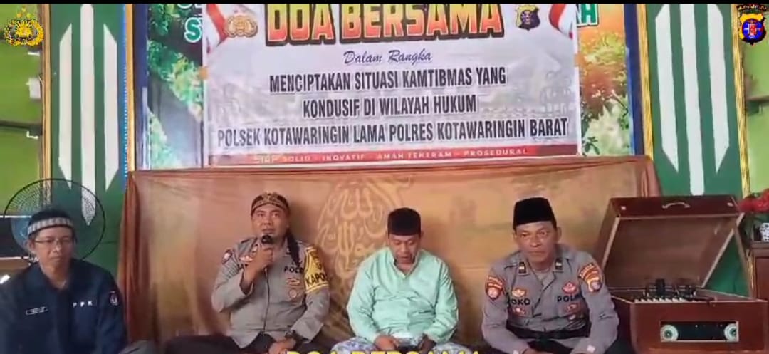 DOA BERSAMA DALAM MENCIPTAKAN SITUASI KAMTIBMAS YANG KONDUSIF DI WILAYAH HUKUM POLSEK KOTAWARINGIN LAMA