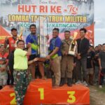 Kodim 1019/Katingan Gelar Lomba Tarik Truk Militer Piala Bergilir Dandim Cup II Tahun 2024