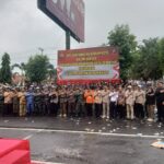 PERSIAPAN PERSONEL PENGAMANAN PILKADA 2024 POLRES KOBAR GELAR SIMULASI SISPAMKOTA