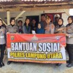 Gandeng Mahasiswa Dan Media, Polres Lampung Utara Saluran Bansos Kepada Warga Kurang Mampu