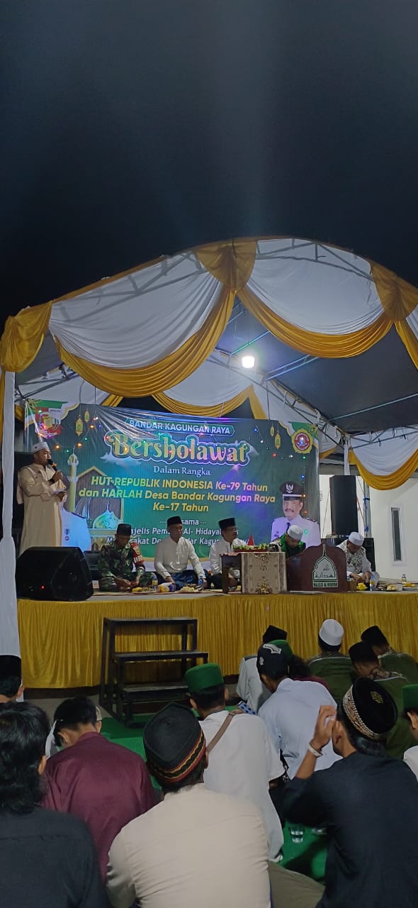 Dalam Rangka HUT REPUBLIK INDONESIA Ke-79 Tahun Dan Harlah Desa Bandar Kagungan Raya Ke-17 Tahun Mengadakan Tasyakuran