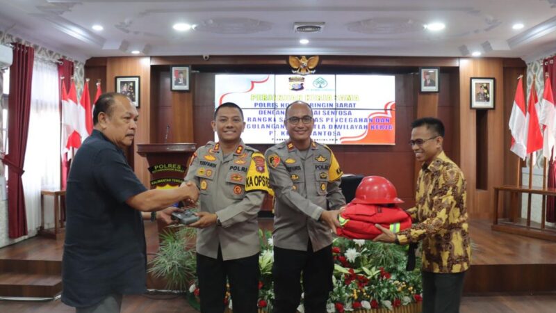 Serius Cegah Karhutla, Polres Kobar MOU Bersama PT. Kumai Sentosa.