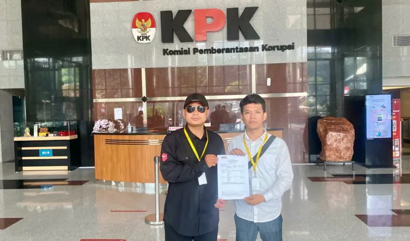 Atas Dugaan Korupsi Pengadaan Tanah Dispendikbud Sidoarjo, KMSS Melaporkan ke KPK.