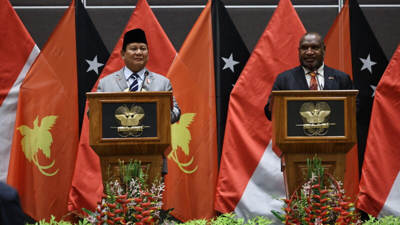 Menhan Prabowo Berkunjung ke Papua Nugini, Temui PM James Marape