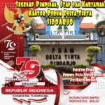 Ucapan Dirgahayu RI Ke-79 Tahun 2024, Perum PDAM Delta Tirta Sidoarjo