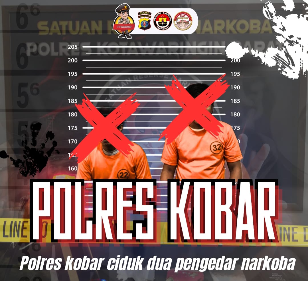 POLRES KOBAR MENGAMANKAN DUA PELAKU PENGEDAR NARKOBA