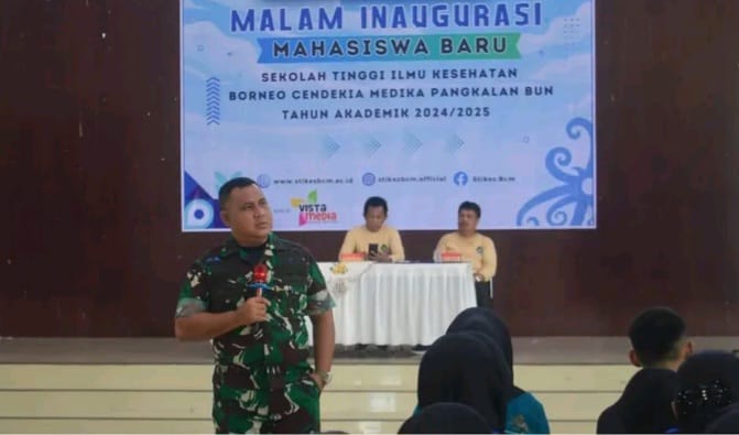 Menjadi Narasumber, Dandim 1014/Pbn Berikan Materi Bela Negara Dan Wawasan Kebangsaan Kepada Mahasiswa Baru Stikes Borneo Cendekia Medika