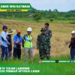 Dandim 1019/Ktg Terjun Langsung Untuk Mengecek Program Optimasi Lahan