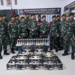 Satgas Pamtas Yonarmed 11 Kostrad Gagalkan Penyelundupan 480 Kaleng Miras Merek Huster di Sebuku, Nunukan