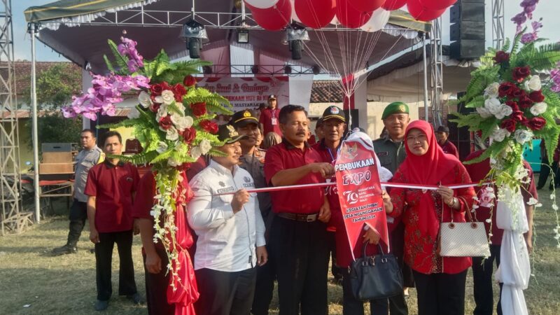 HUT RI Ke-79, PEMDES NGUNGGAHAN TULUNGAGUNG GELAR EKSPO UMKM DAN JALAN SEHAT