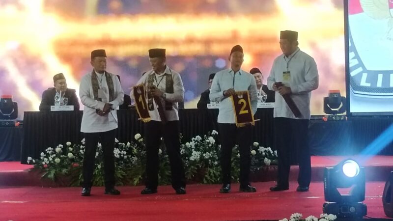 KPU Pacitan Menggelar Pengundian Dan Penetapan Nomor Urut Calon Bupati/Wakil Bupati.