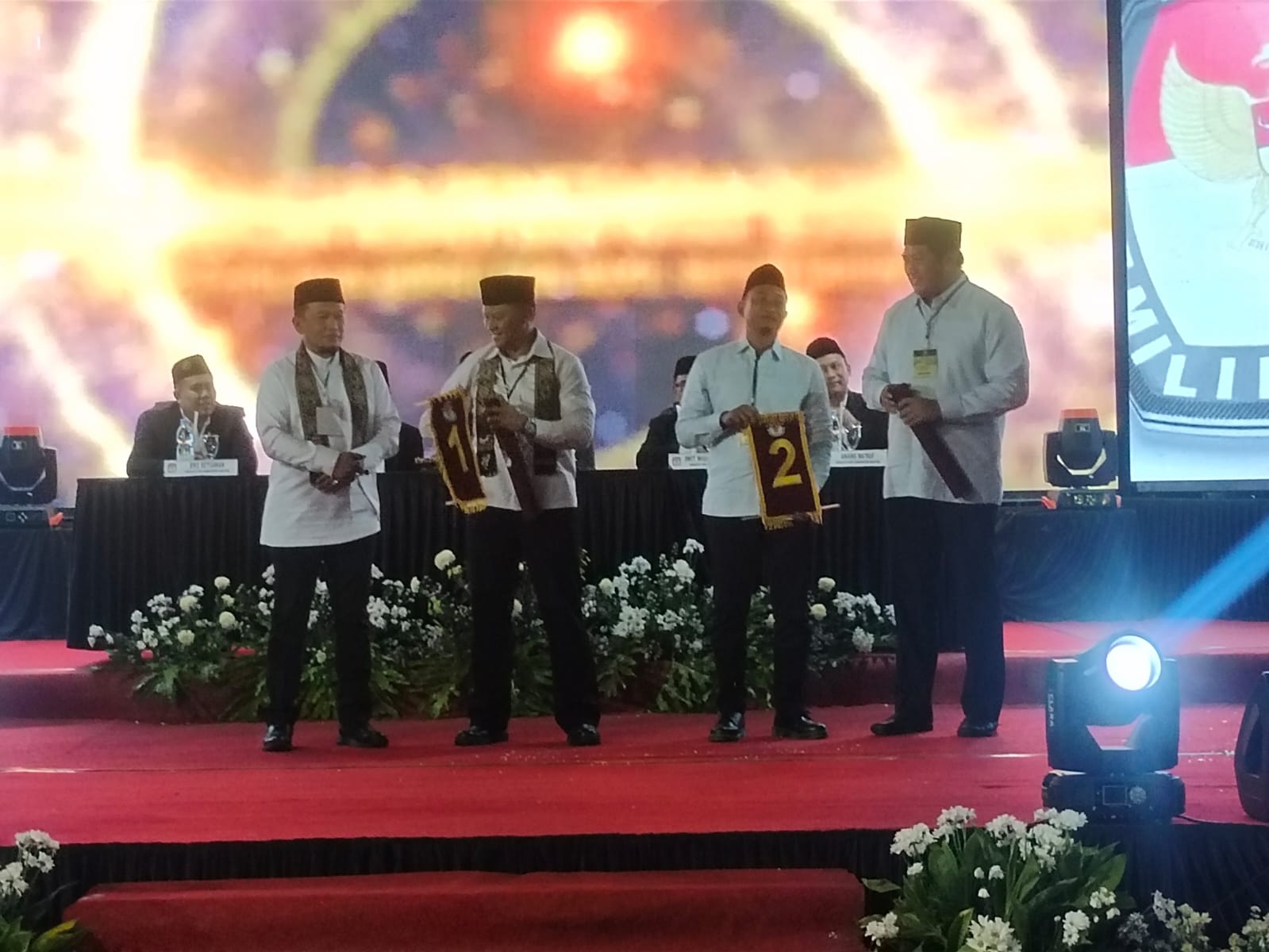 KPU Pacitan Menggelar Pengundian Dan Penetapan Nomor Urut Calon Bupati/Wakil Bupati.