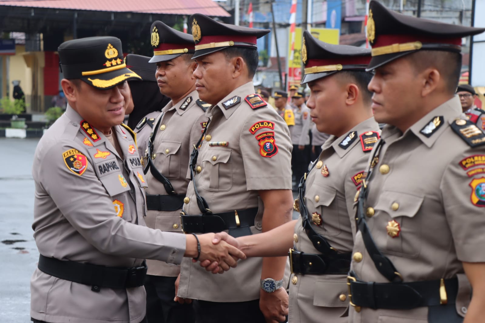 Kombes Pol Raphael Sandhy Cahya Priambodo SIK, Pimpin Sertijab Kasat Binmas Dan 4 Kapolsek Jajaran Polresta Deli Serdang