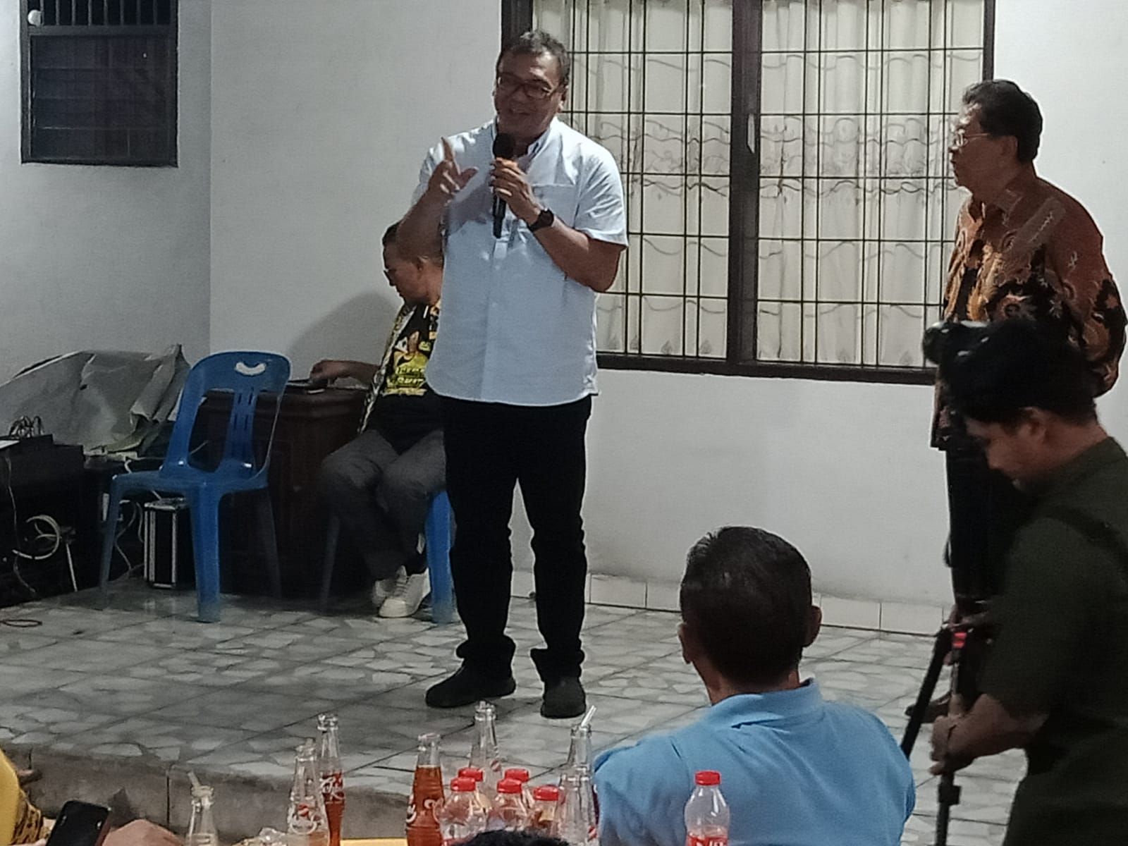 dr.H.Asri Ludin Tambunan Silaturahim Ke Posko Pemenangan Partai Golkar “SAS Center”