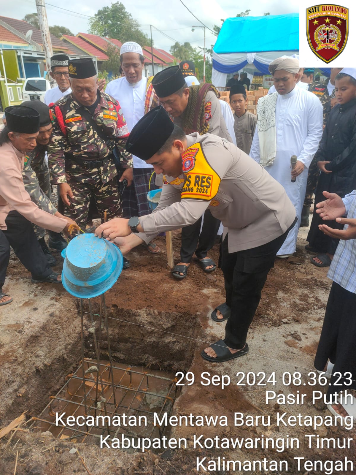 Peletakan Batu Pertama Majelis Sholawat TPA AT-Tawwabin Sekaligus Memperingati Maulid Nabi Muhammad Saw 1446 H