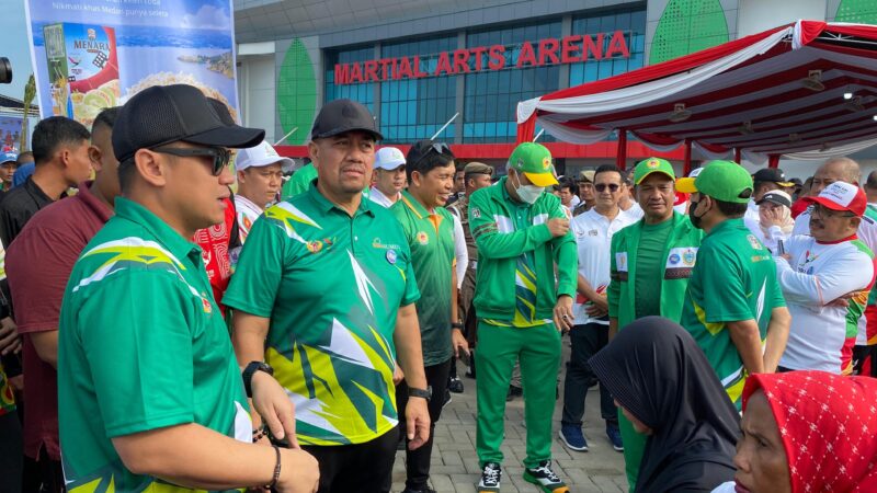 Kapolresta Deli Serdang ikuti giat Gebyar Road To PON XXI Aceh-Sumut 2024