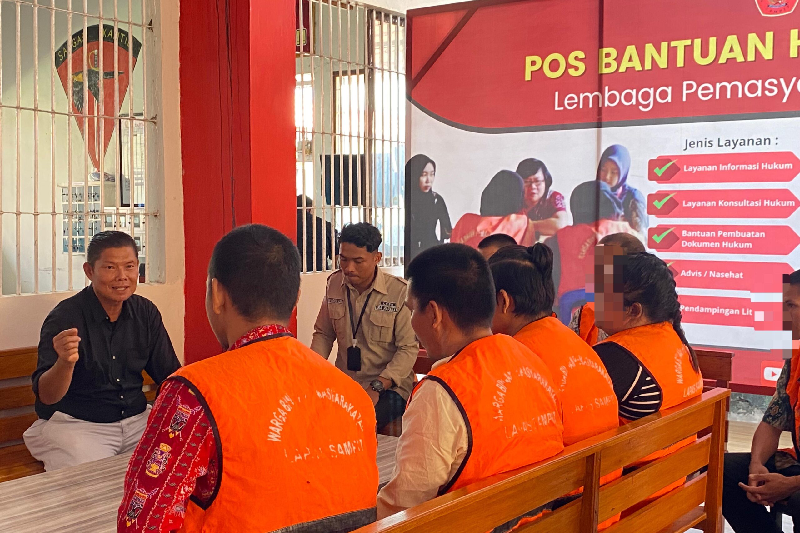 Tingkatkan Pelayanan, Lapas Sampit Berikan Pelayanan Posbakum Gratis Kepada WBP