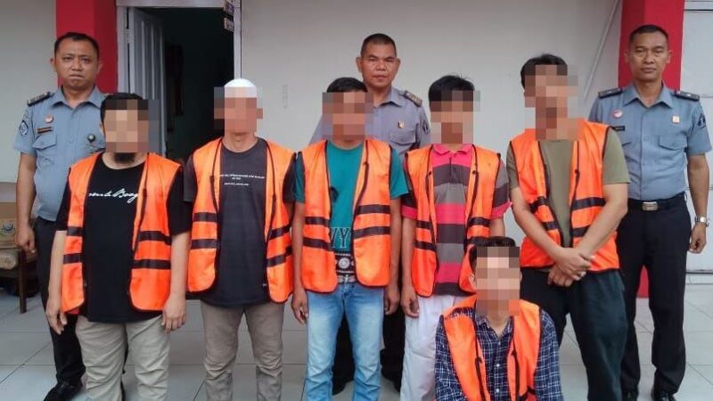 Cegah Peredaran Gelap Narkoba, Lapas Sampit Kanwil Kemenkumham Kalteng Terus Laksanakan Tes Urine Kepada WBP